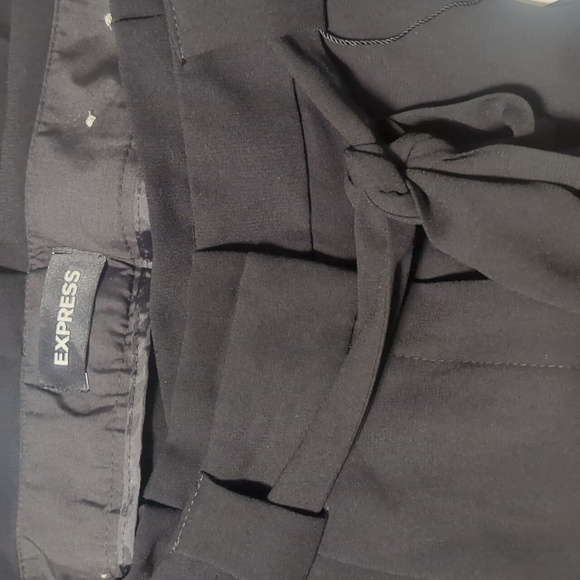 NWT Express paper bag tie waist tapered pant - Picture 5 of 9